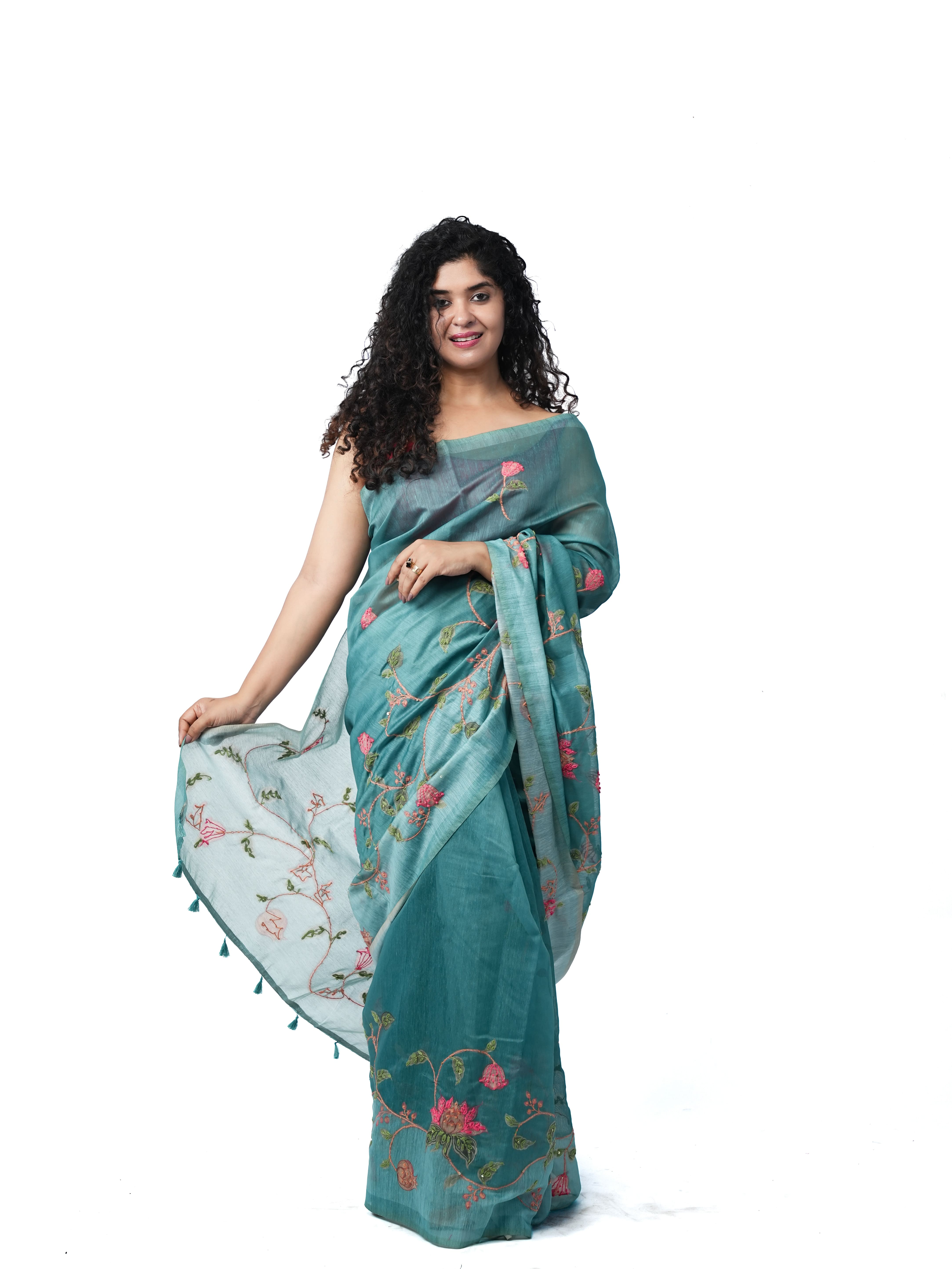 Ocean Bloom - Chanderi