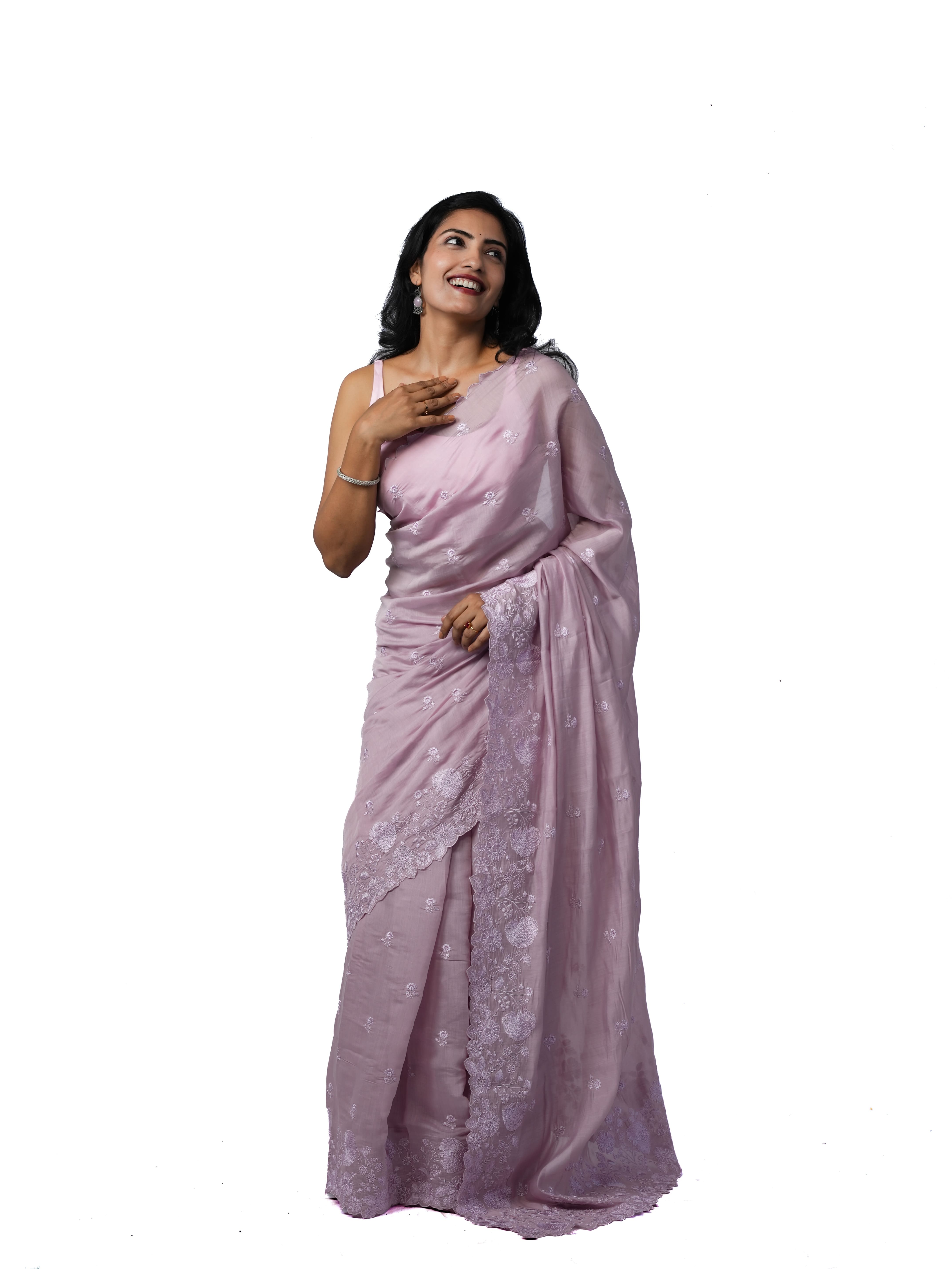 Mauve Meadows - Chanderi