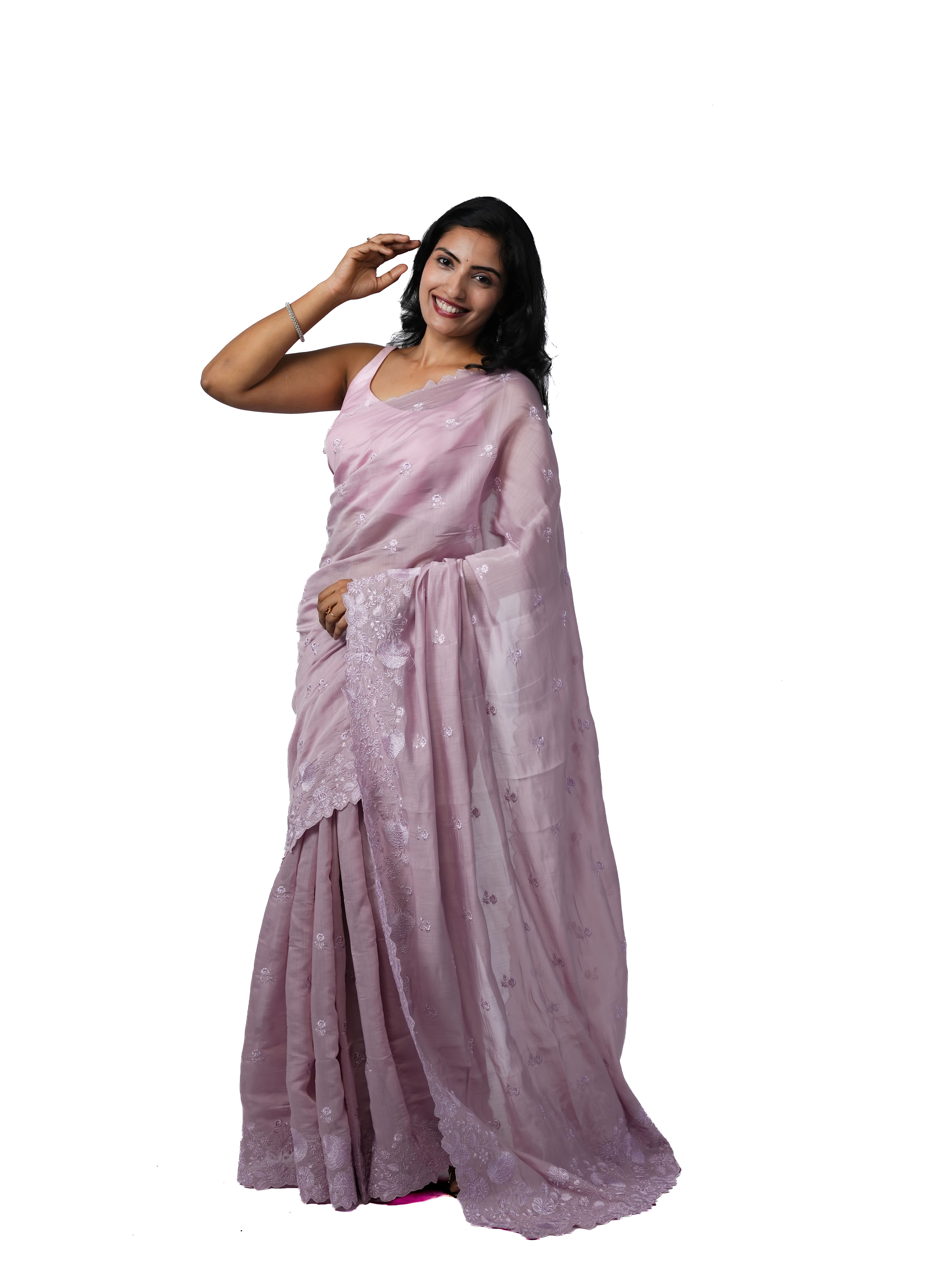 Mauve Meadows - Chanderi