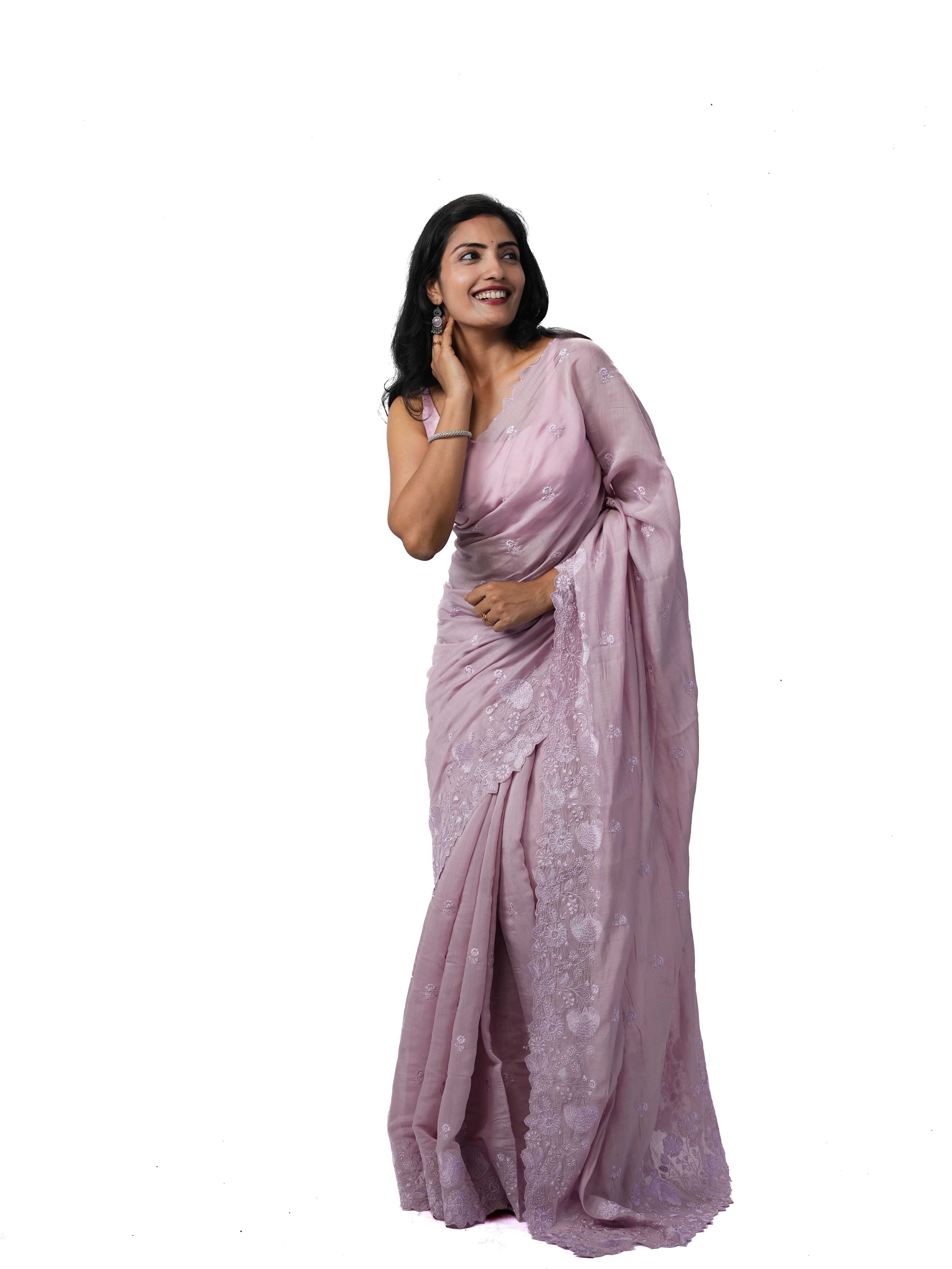Mauve Meadows - Chanderi