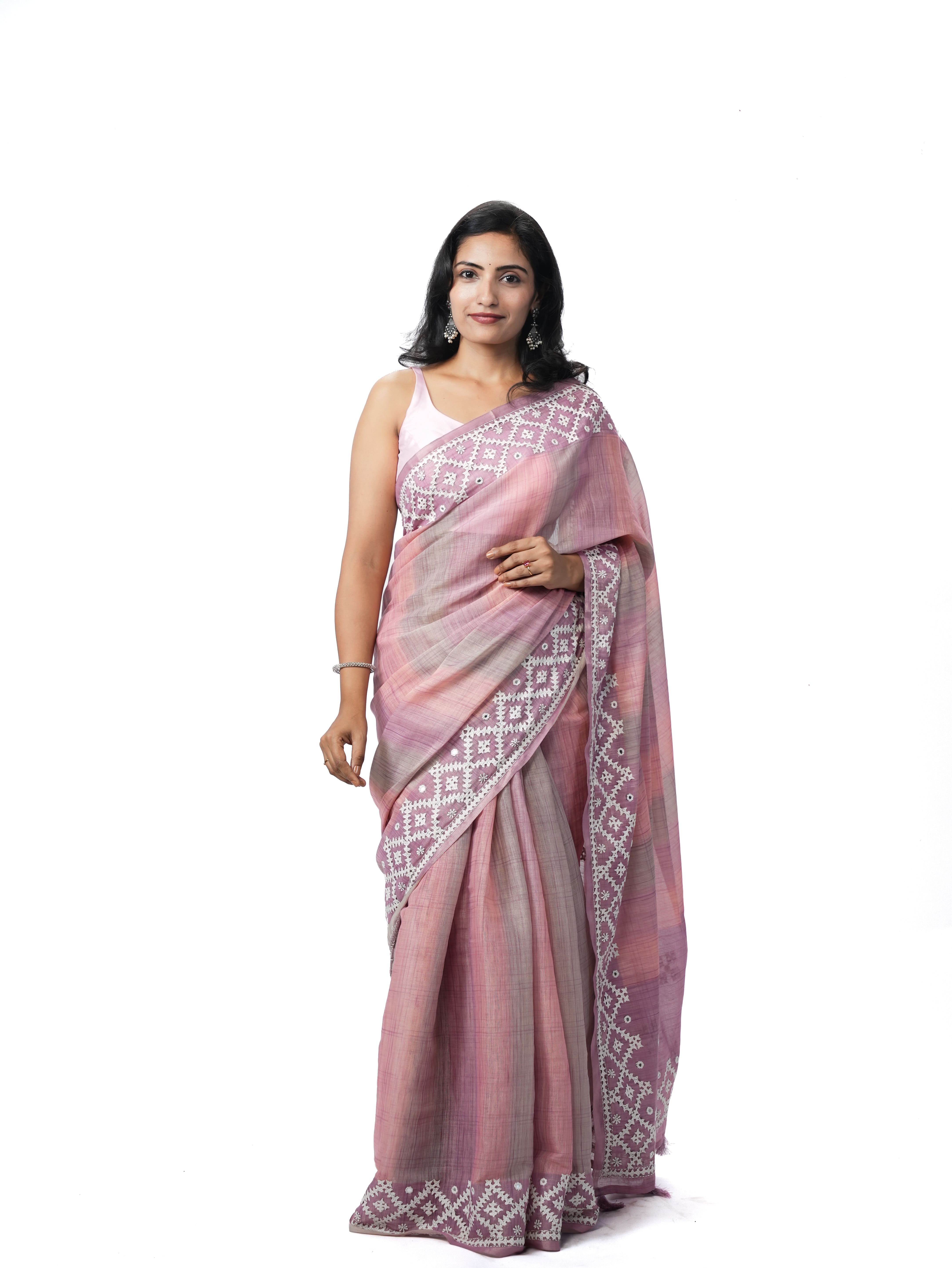 Rose Quartz Shimmer - Tissue Linen