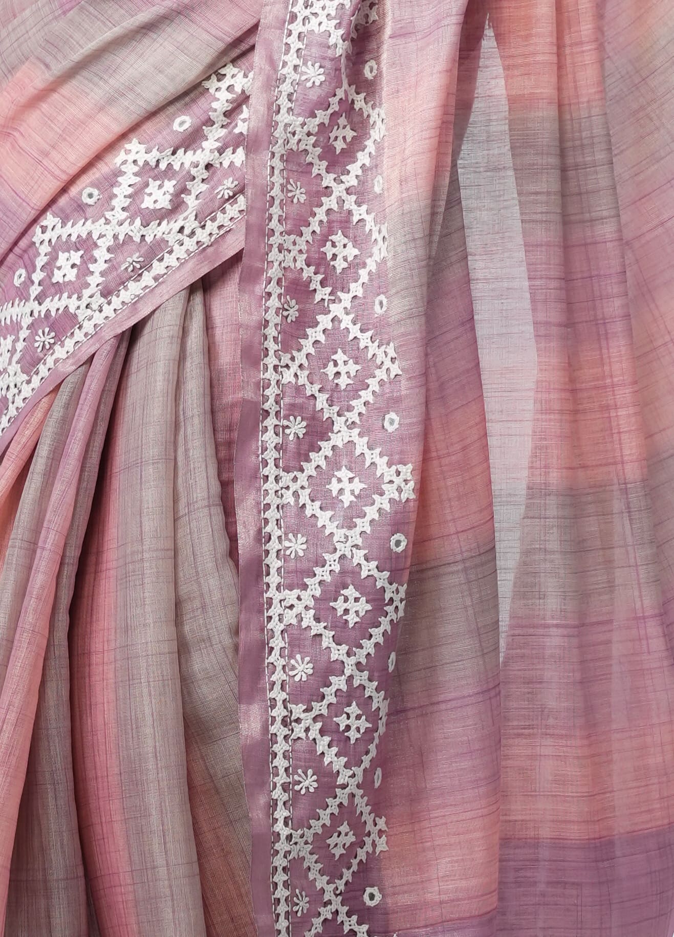 Rose Quartz Shimmer - Tissue Linen