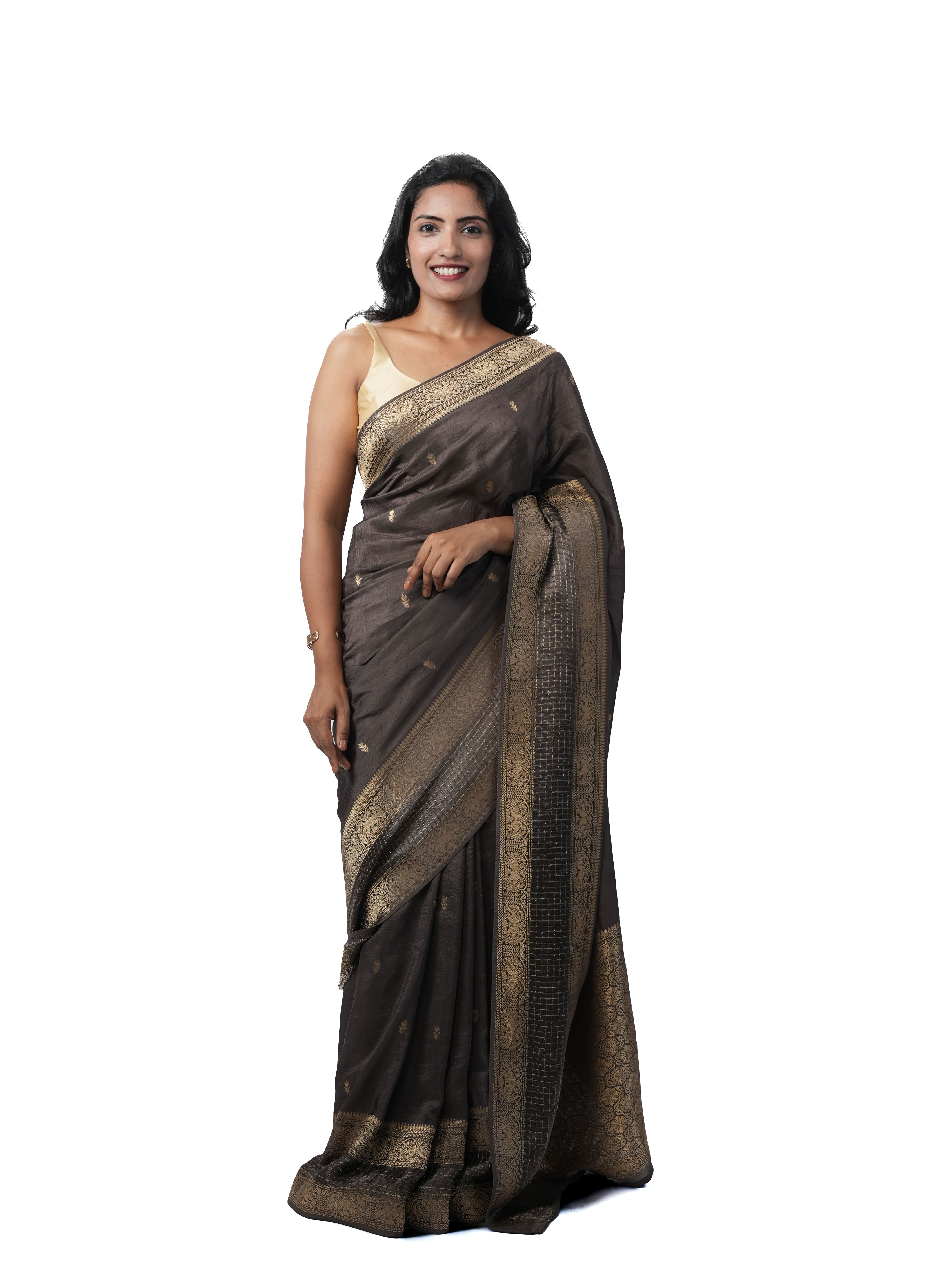 Charcoal Opulence - Dola Silk