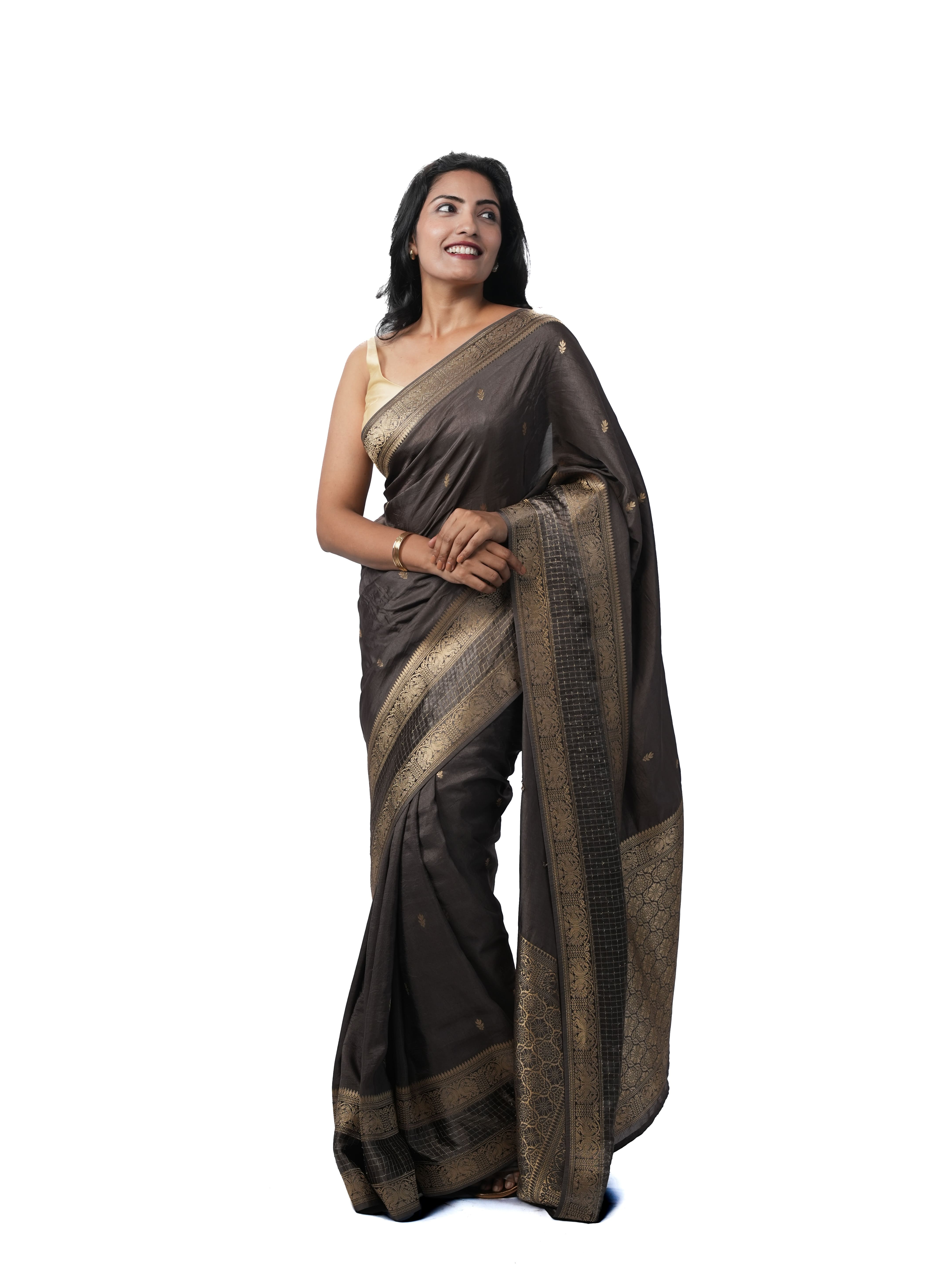 Charcoal Opulence - Dola Silk