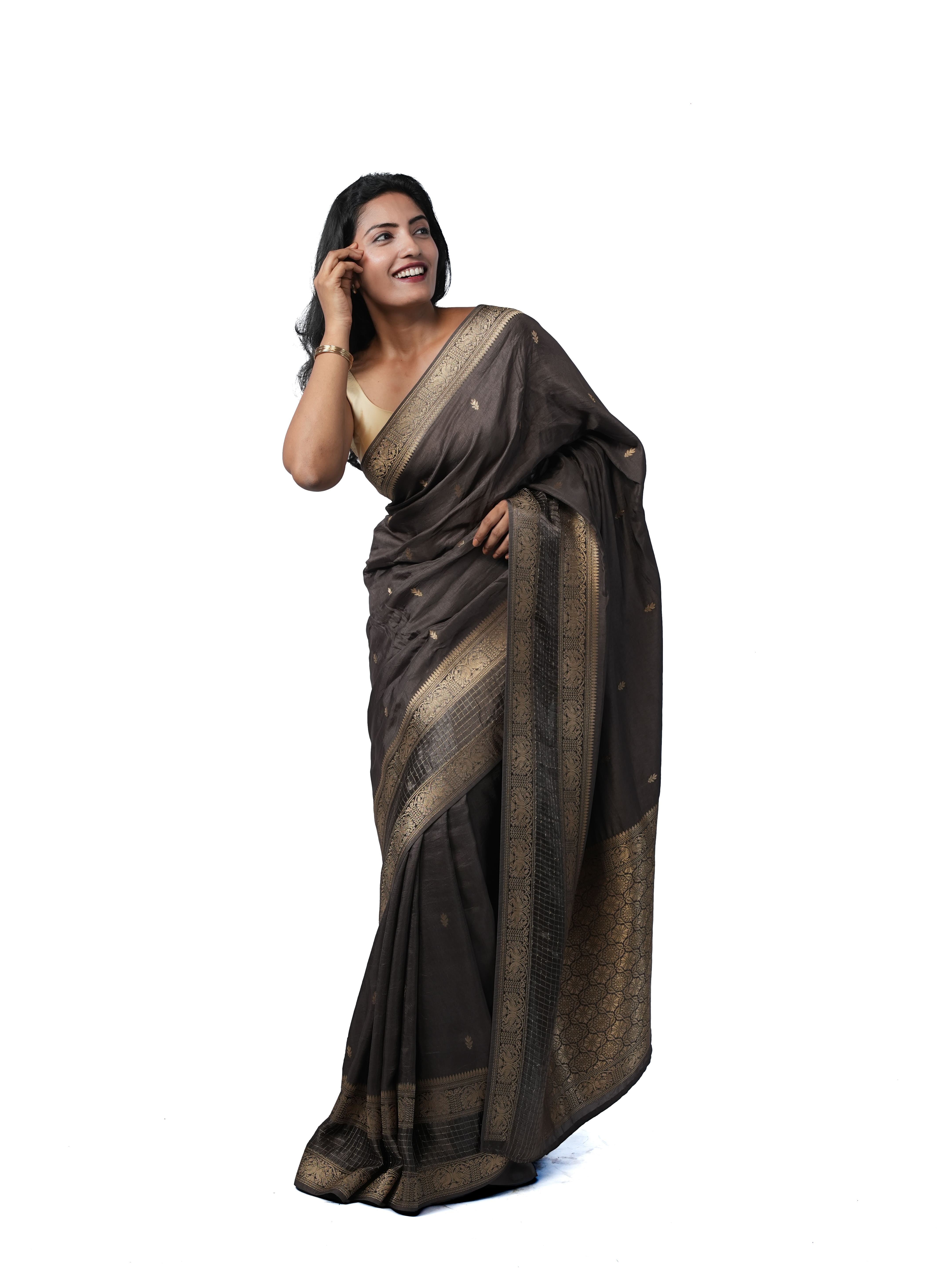Charcoal Opulence - Dola Silk