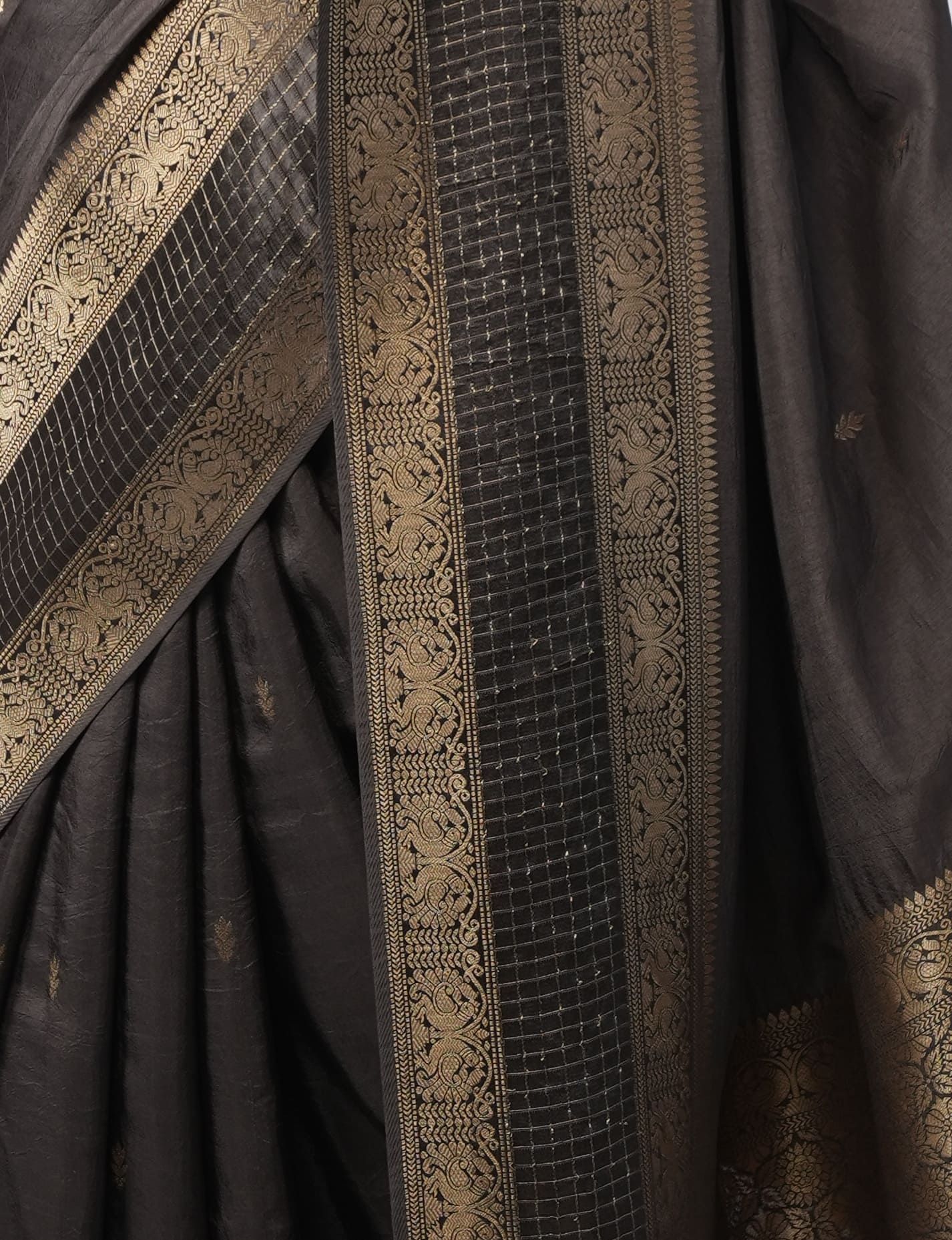 Charcoal Opulence - Dola Silk