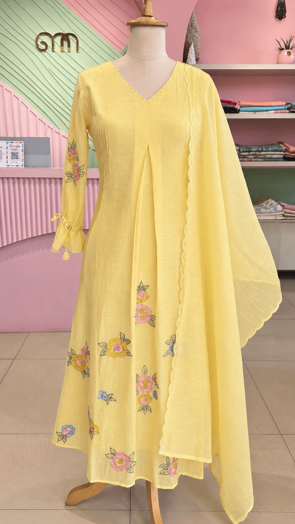 Elegant Sunshine Yellow Chanderi Salwar Set