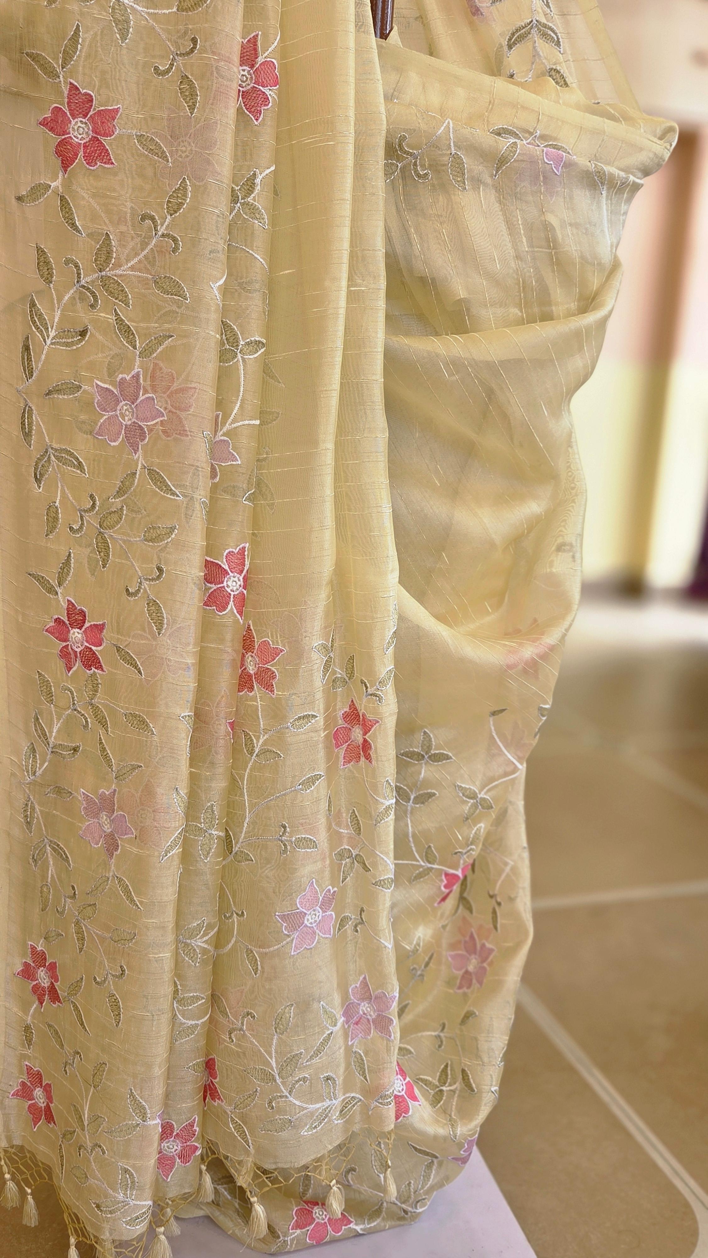 Elegant Kora Organza Saree