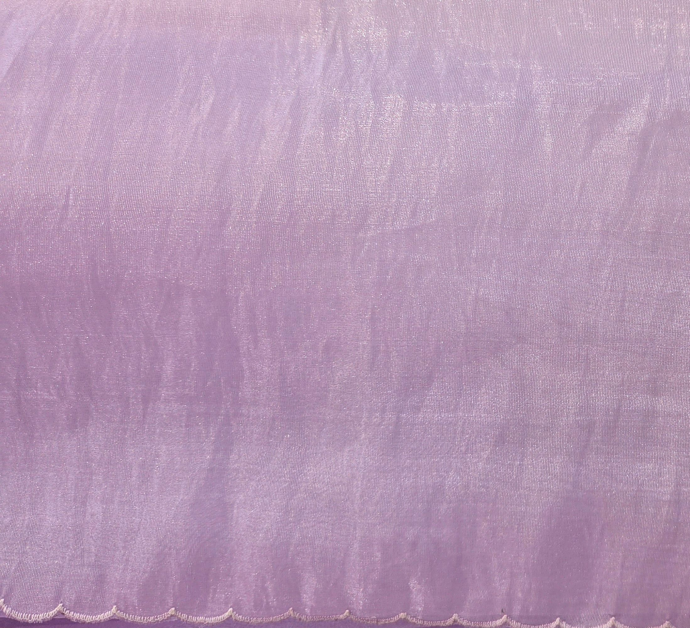 Soft Lavender Organza Saree