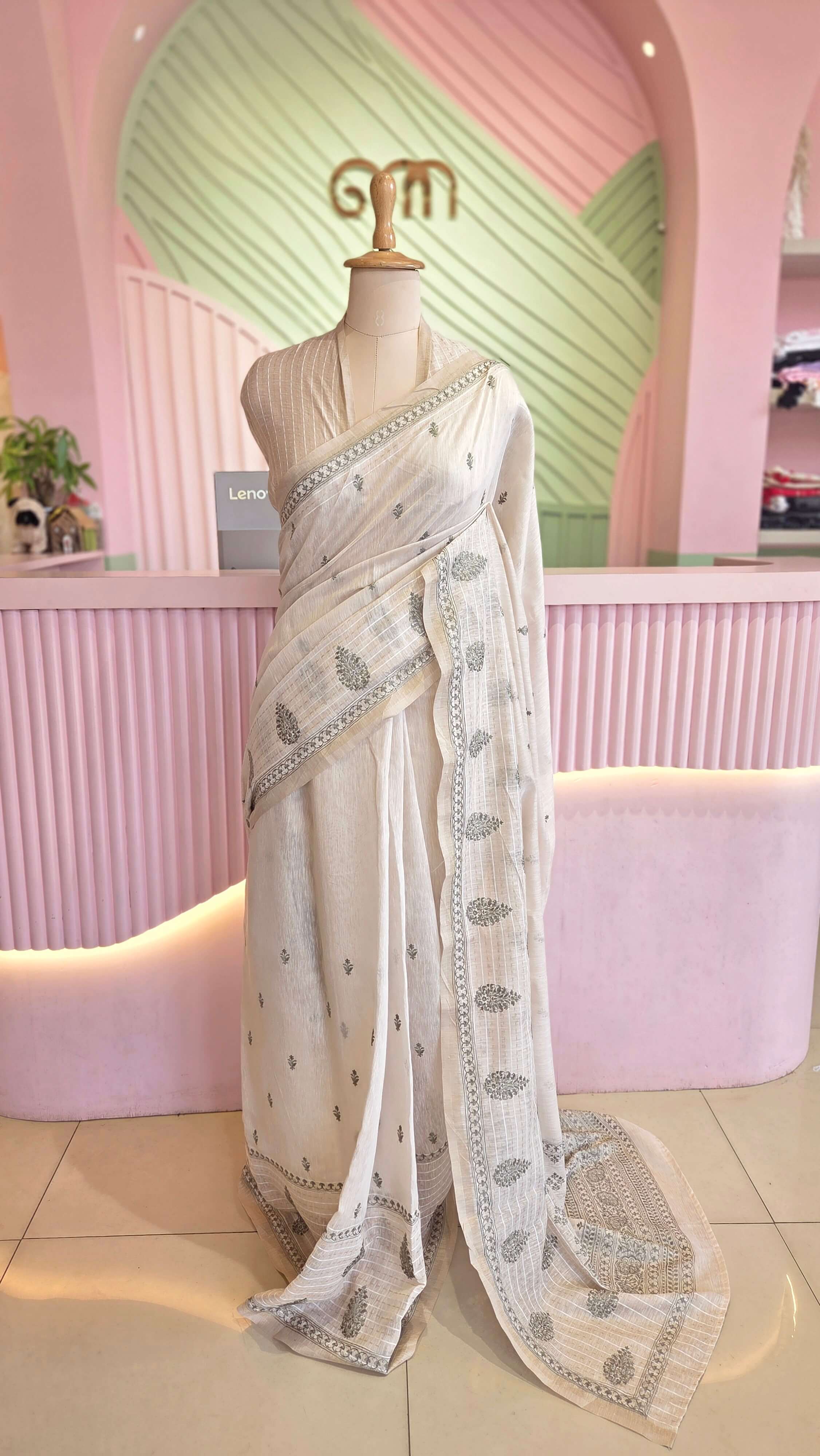 Elegant Tissue Chanderi Saree
