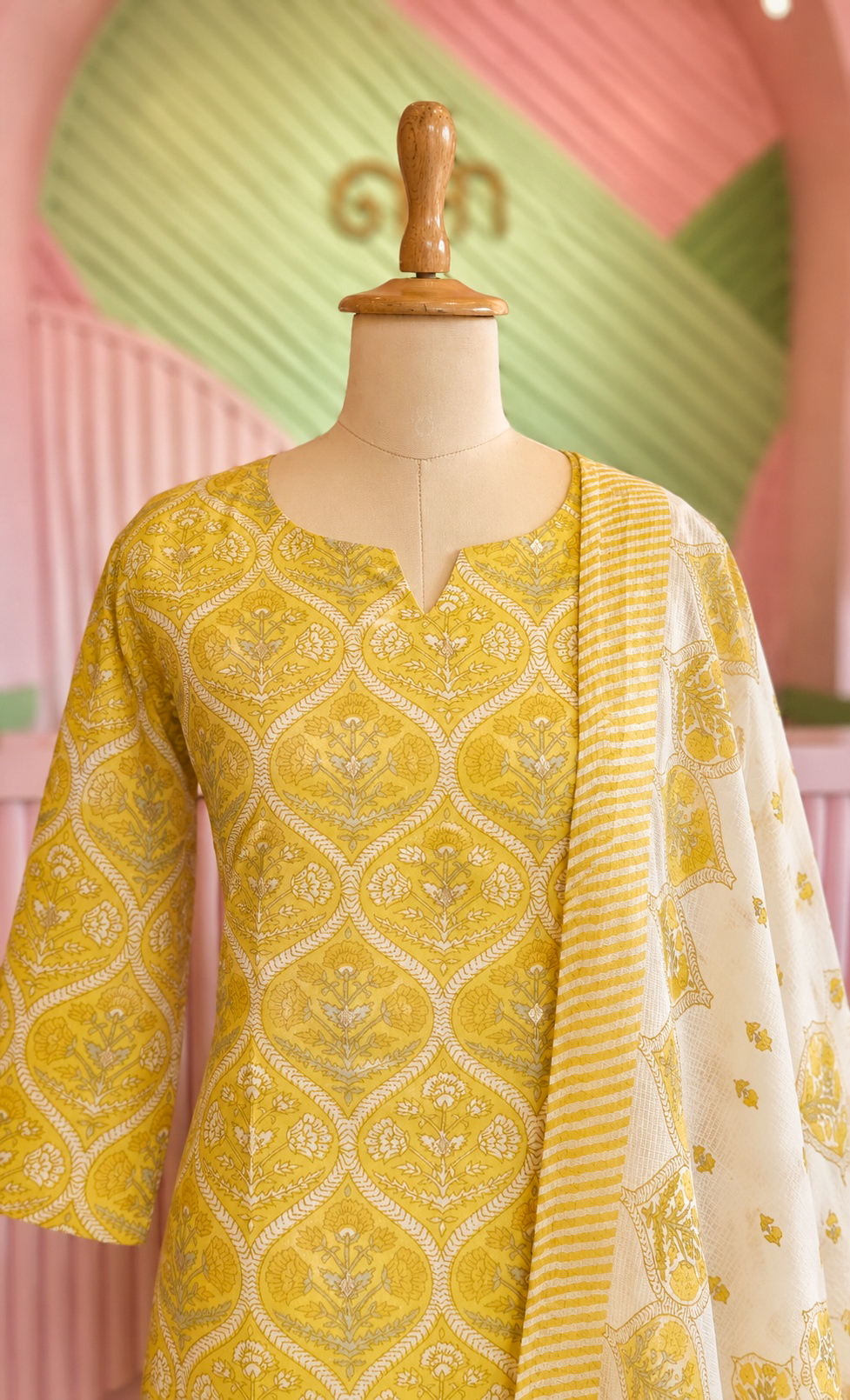 Yellow Cotton Salwar Set