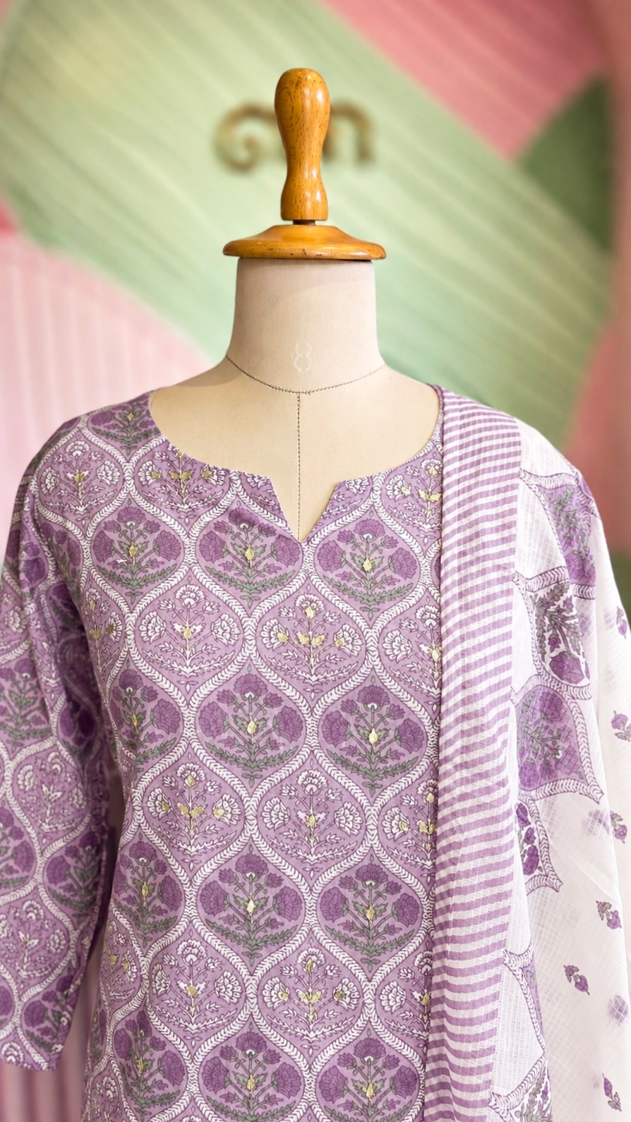 Lavender Cotton Salwar Set