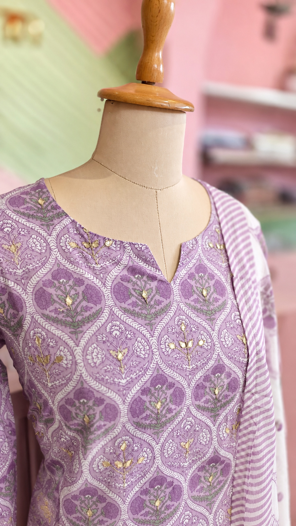 Lavender Cotton Salwar Set